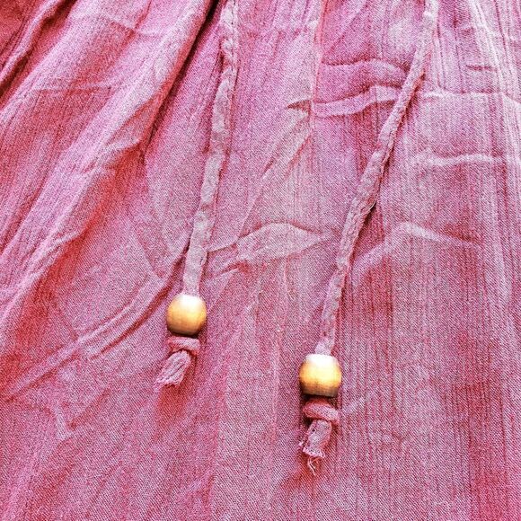 🔺️NWT Jolt Maroon Peasant Top w/Long Bell Sleeves Medium - Picture 5 of 11